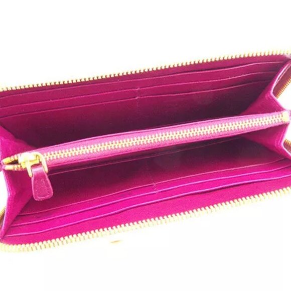 miumiu Wallet Purse Long Wallet Beige Gold Woman Authentic Used - Picture 5 of 6